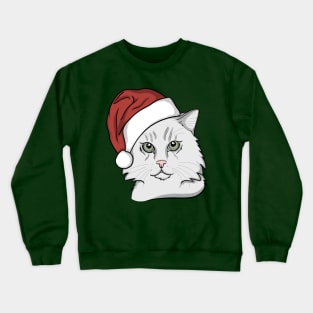 Merry White Cat-Mas! Crewneck Sweatshirt